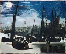 Haga click para ver la imagen ampliada manet19fra clair de lune sur le port de boulogne 1869.jpg
